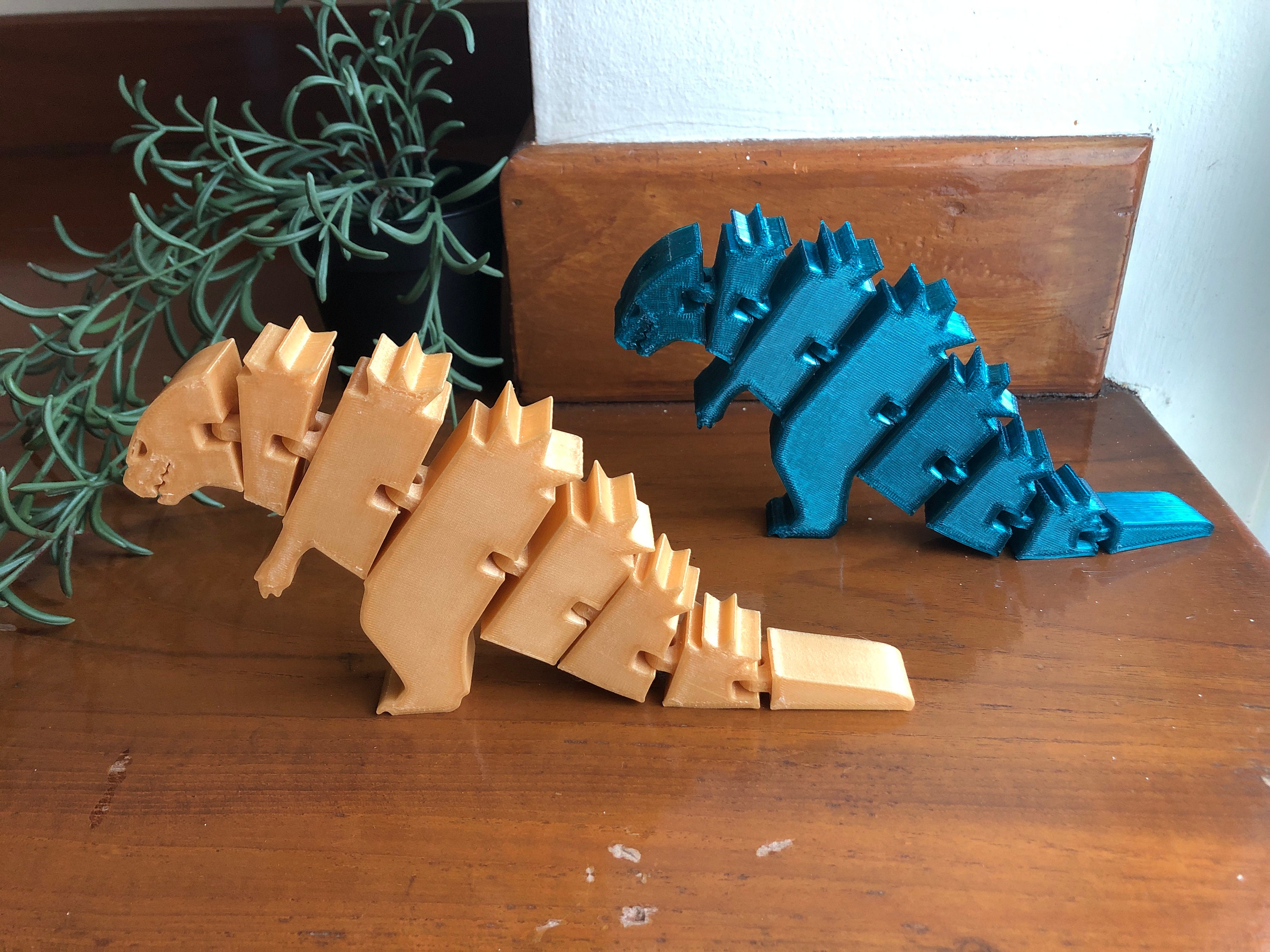 Flex-zilla; Flexi Toy Keychain Inspired by Godzilla - 3D Printed