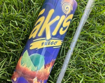 Takis sublimation tumbler, Funny, Takis Lover, Chips, 20oz sublimated tumbler