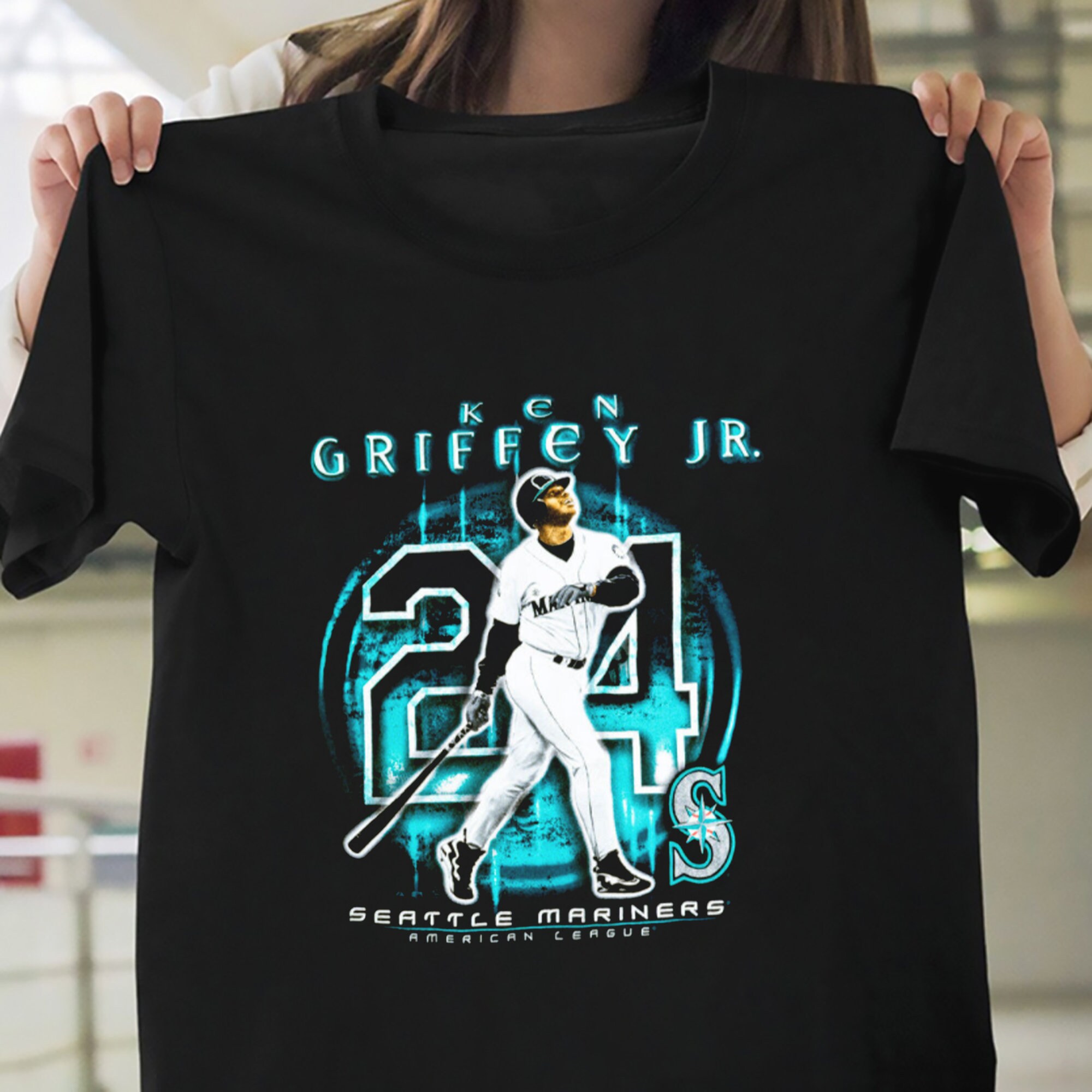 Ken Griffey Jr 24 TShirt The Kid Seattle Mariners Cotton All Etsy