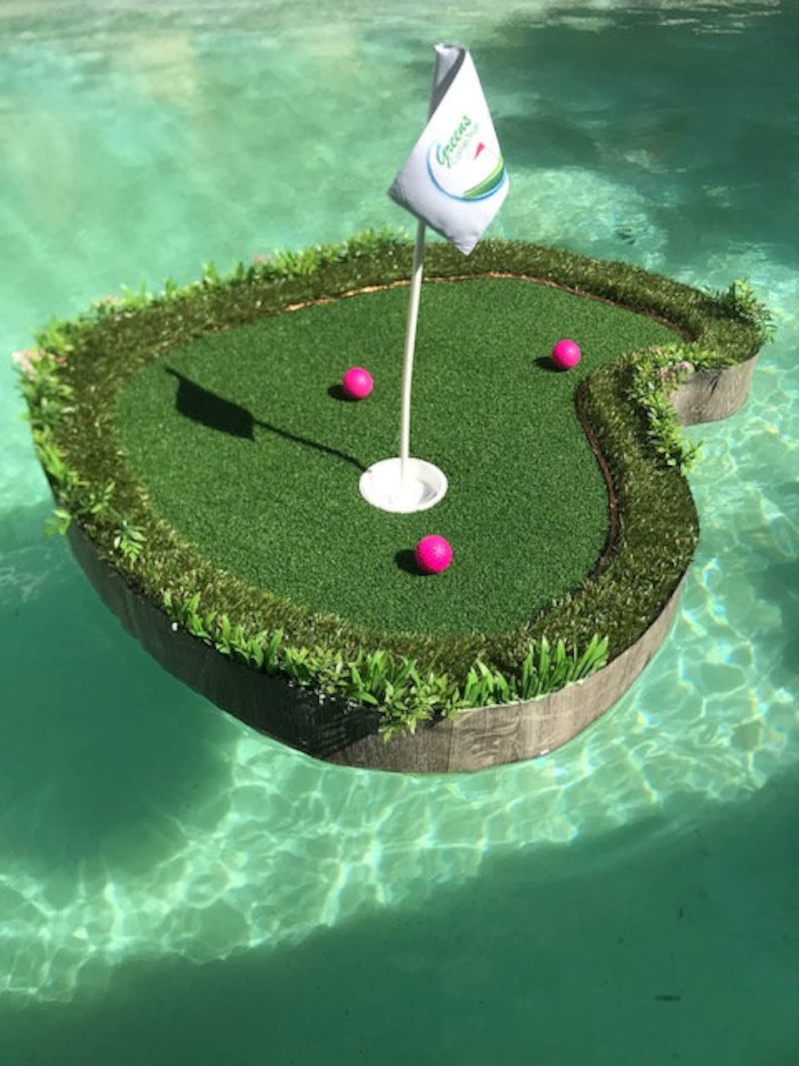 Floating Golf Green With Lights Etsy