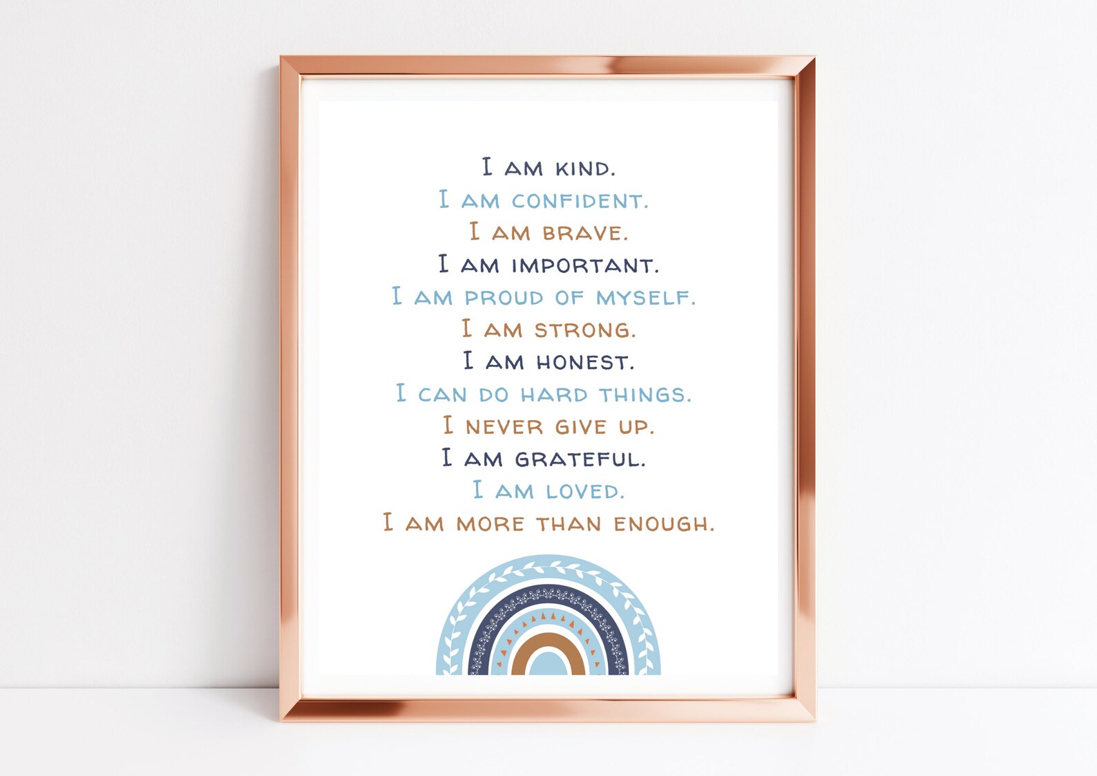 Positive Affirmations for Kids Print Affirmations Printable - Etsy
