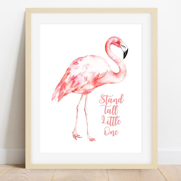 Flamingo Print - Etsy