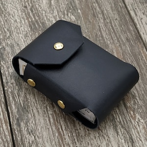 Portasigarette in Vera Pelle Personalizzato, Astuccio porta sigarette e porta accendino in vero cuoio pregiato, idea regalo uomo donna