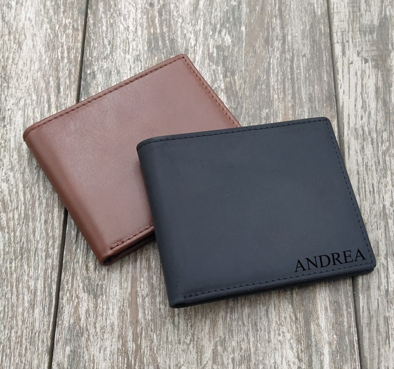 Genuine Premium Leather Men's Wallet, Personalized RFID Blocking