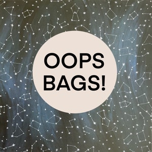 Oops Bags, Imperfect Sticker Grab Bags, Oops Sticker Bags, Seconds and Offcuts