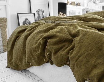 pics Dark Olive Green Comforter olive green bedding etsy