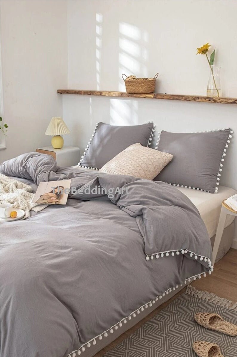Pom Pom Pillow Sham - Etsy