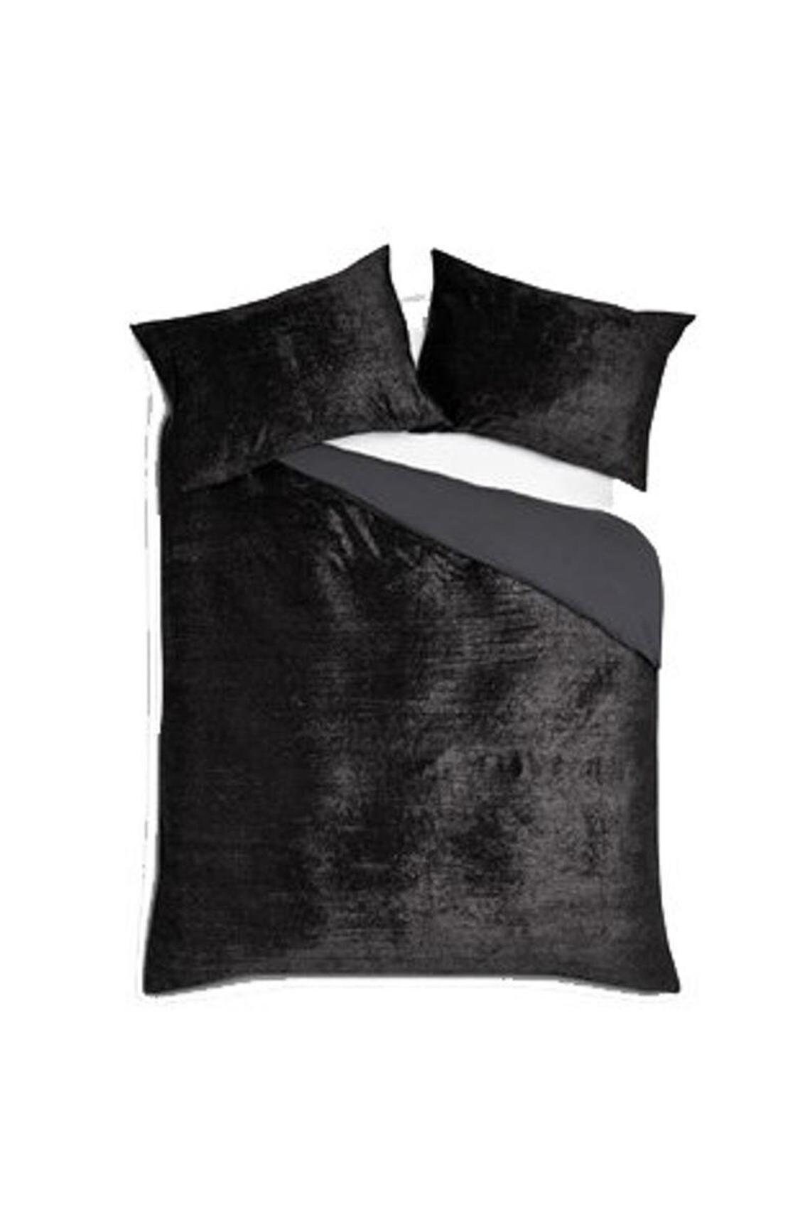 Ultraluxury Plain Black Velvet Duvet Cover Boho Bedding UO Etsy