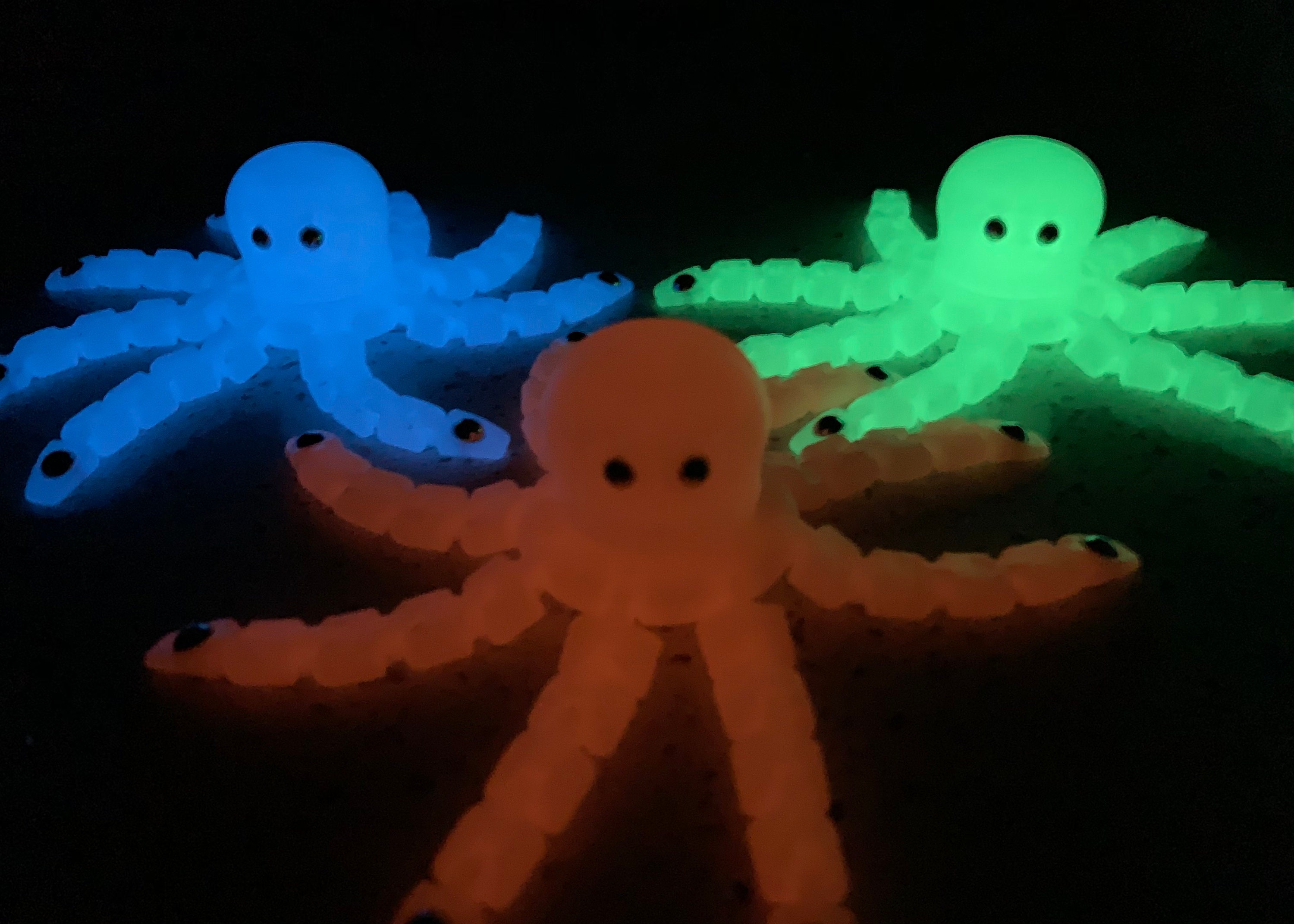 The GlowintheDark Octopus Fidget Spinner Spinny Etsy