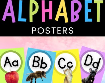 Alphabet Letter Posters: Phonics Printable for Classroom (Digital Download)
