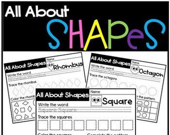 Shapes Worksheet: Preschool Learning Activity (PDF Pattern)