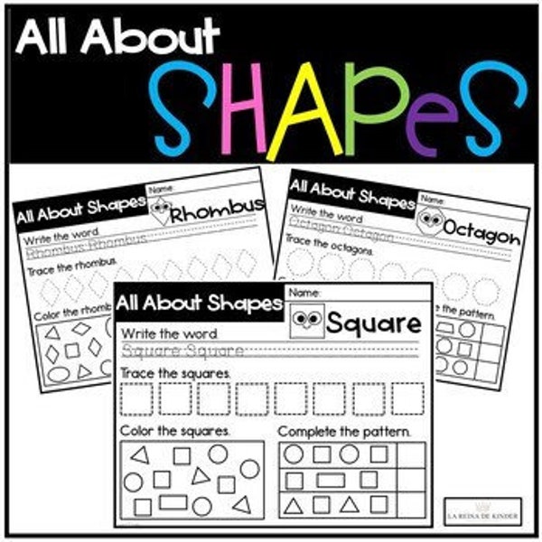 Shape Worksheet Pre K Shape Activity for Toddlers Shape Preschool Learning Activity Kindergarten Worksheet Learn School Teacher Lesson Plan