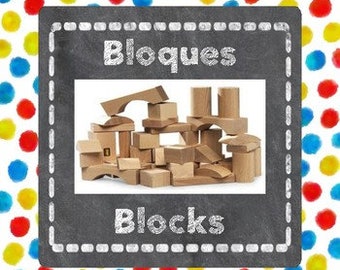 Bilingual Preschool Center Signs | Spanish & English Classroom Labels