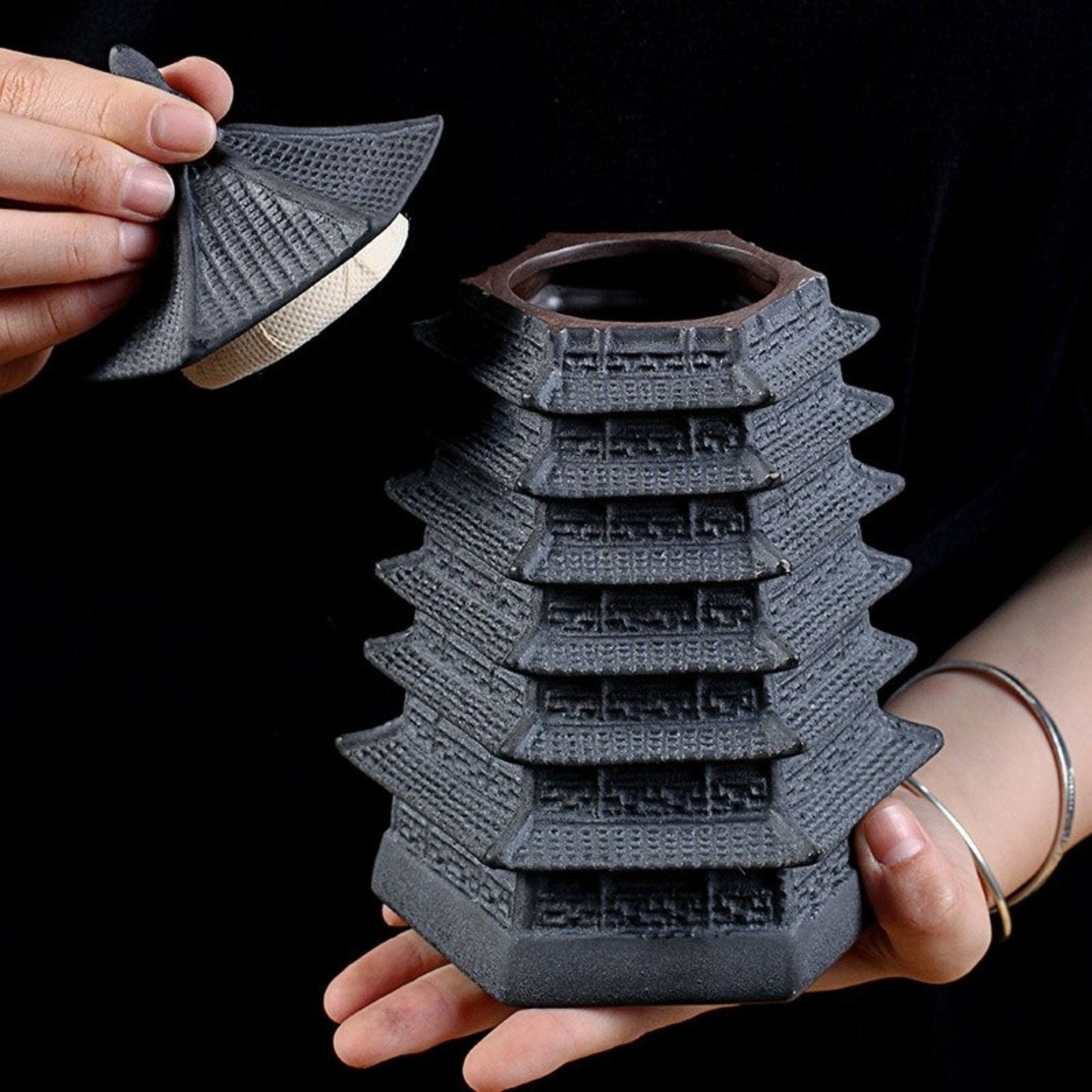 Vintage Küchenkanister Japanische Teedose Schwarze Teedose | Etsy