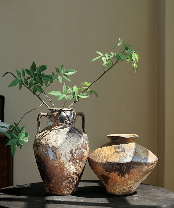 Wabi-sabi Irregular Distressed Rustic Vases Vases for - Etsy