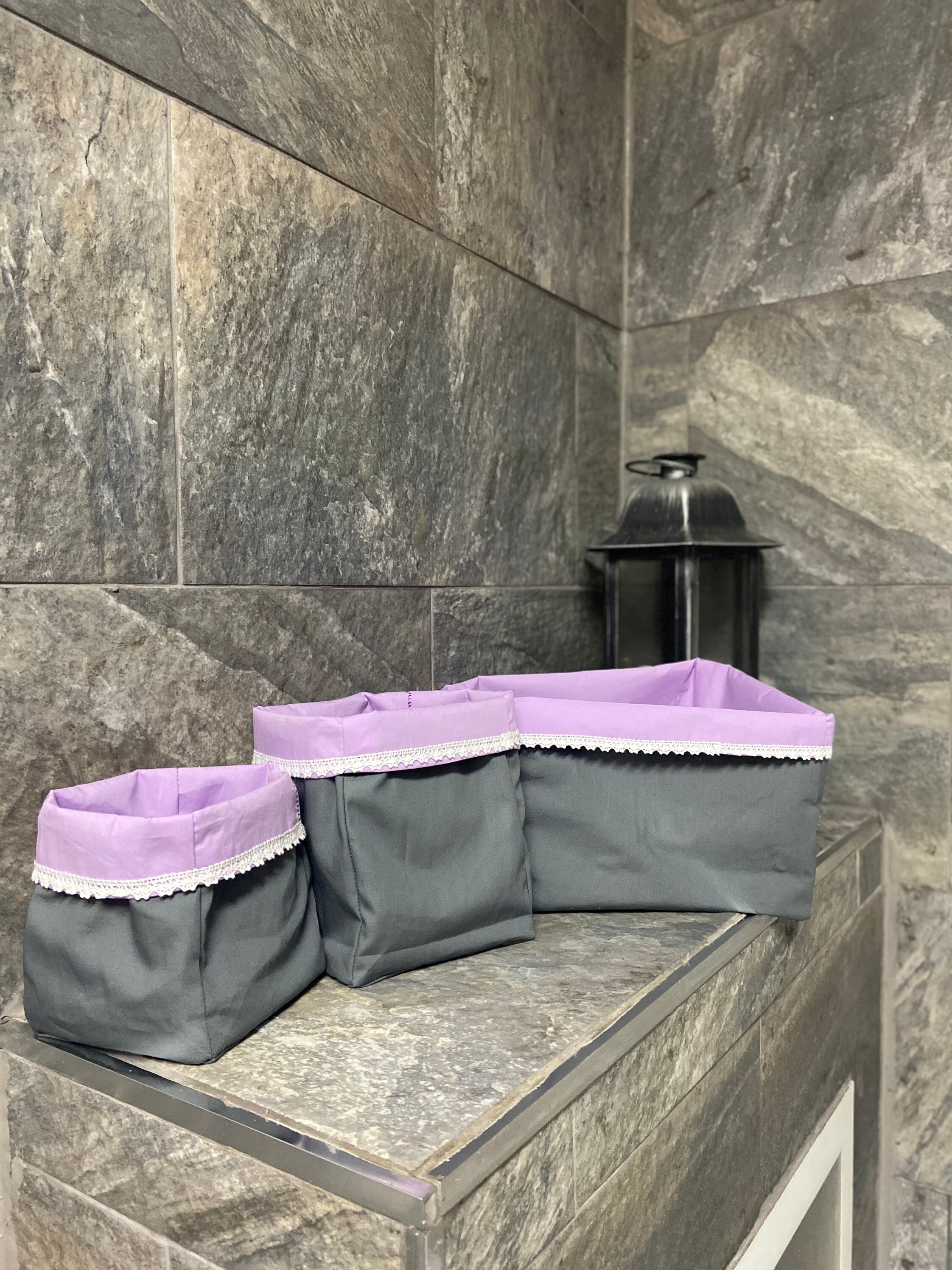 Cajas de almacenamiento de telas Set de 3 | Etsy