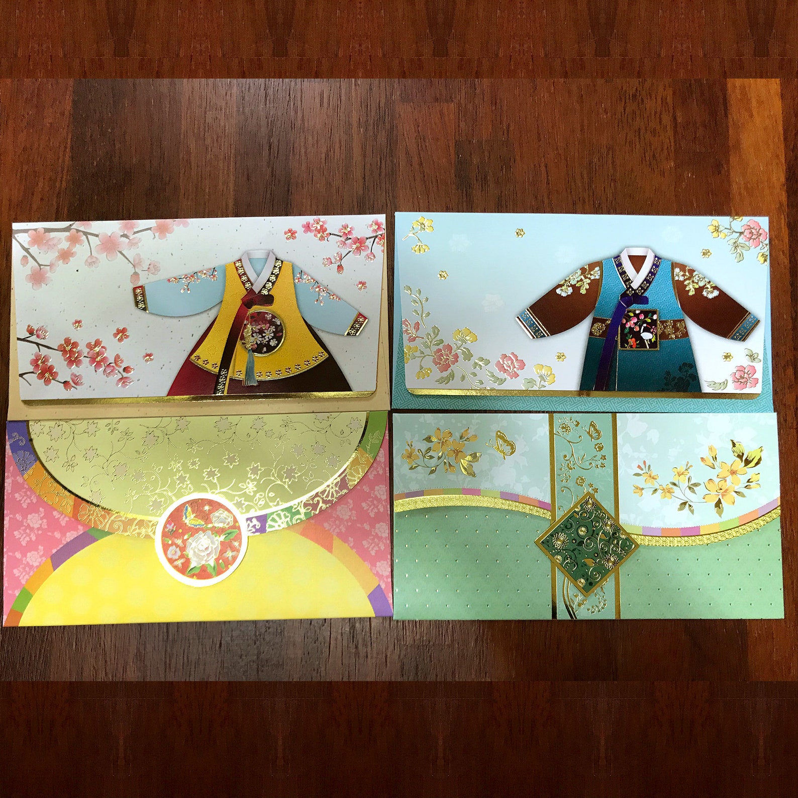 Set of 11 lovely traditional Korean envelopes. Korea Etsy