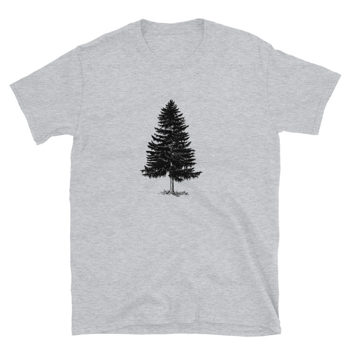 Evergreen Tree Short-Sleeve T-Shirt | Etsy