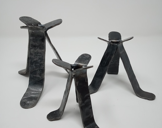 Hand-Forged Tripod Display Stand