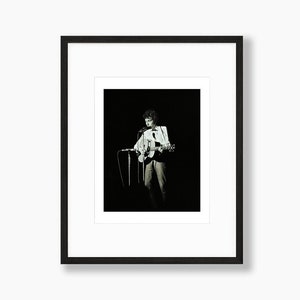 Bob Dylan / Guitar, Berkeley Concert 1965 - Photo by Larry Keenan, Black and White Film Print