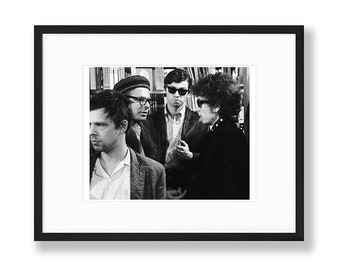 City Lights Basement, Bob Dylan / 1965 Photo by Larry Keenan, Black and White Print