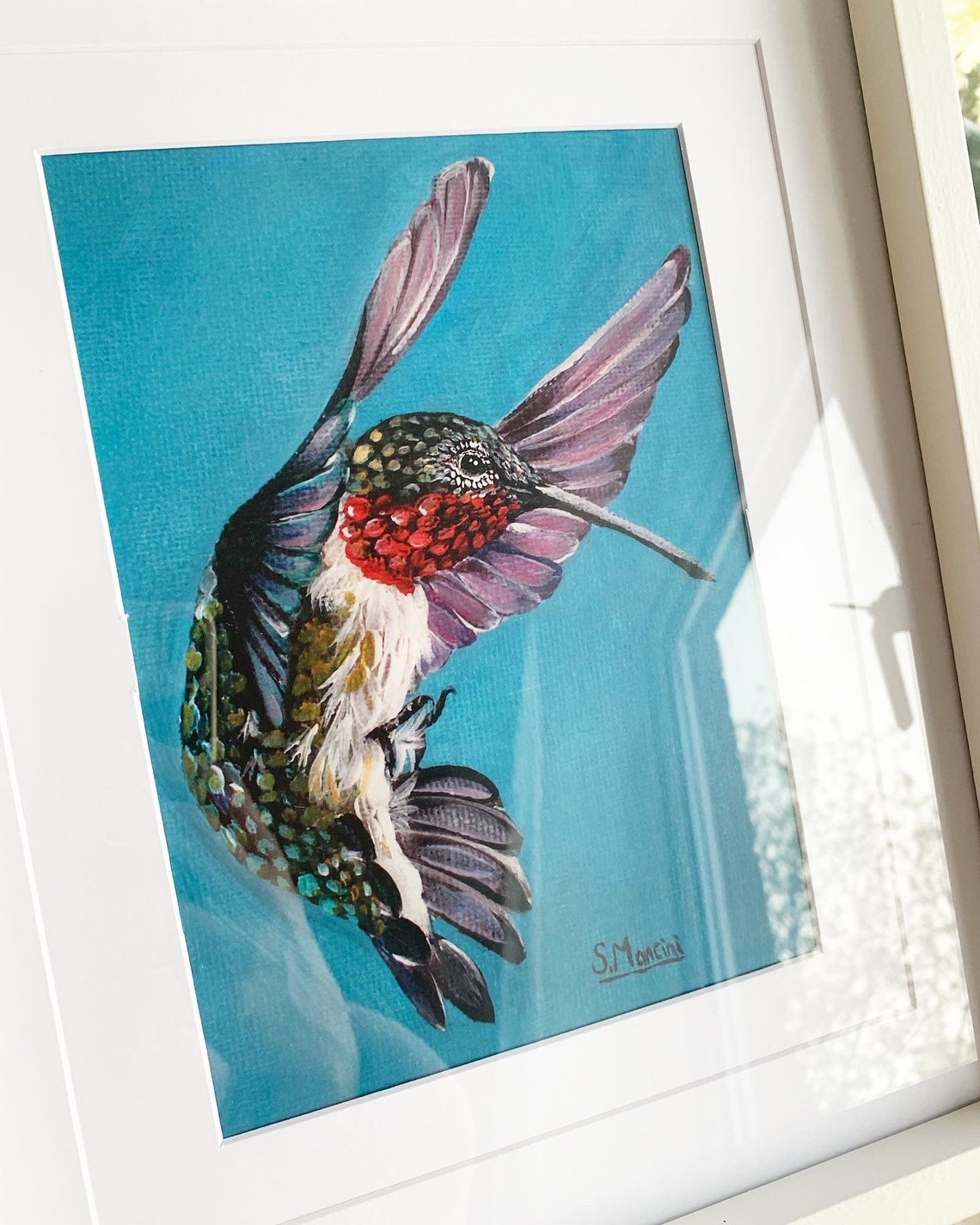 Hummingbird Print Wildlife Art Hummingbird Lover Gift Etsy Canada