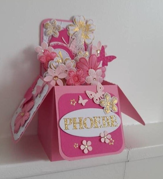 Box Card Made to Order 3D Pop up Box Card for Her Card for Etsy