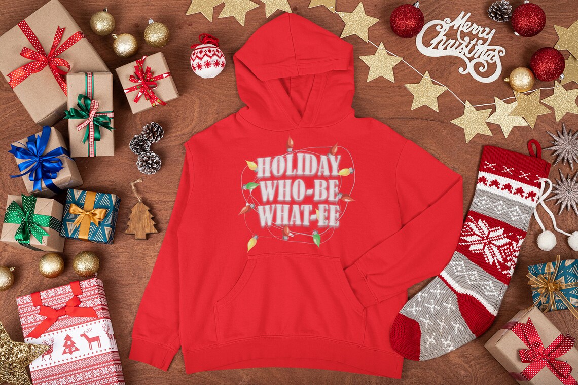 Holiday Whobe Whatee Christmas Hoodie Great Gift for Any Etsy UK