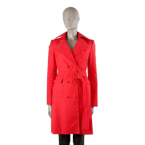 40002 auth STELLA MCCARTNEY red cotton Double-Brea