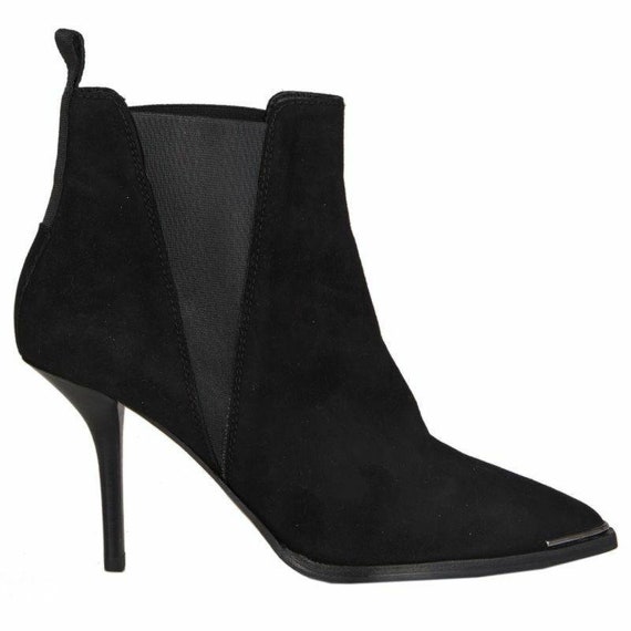 55658 auth ACNE STUDIOS black suede leather JEMMA