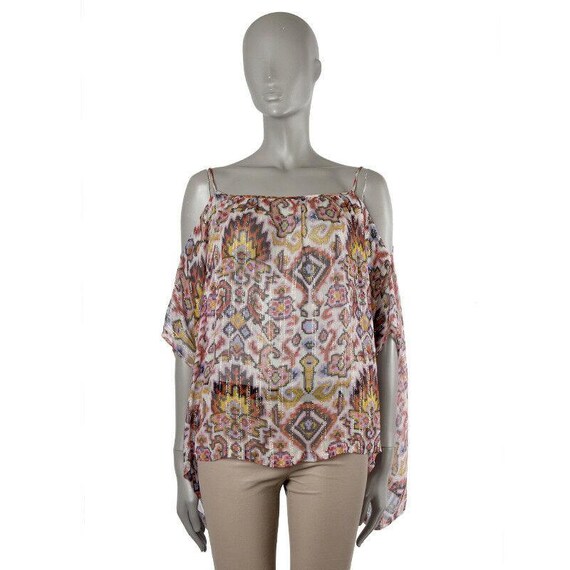 39401 auth DRIES VAN NOTEN multicolour printed sil