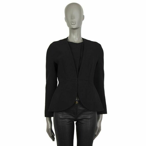 56072 auth BALENCIAGA black nylon COLLARLEss FLATE
