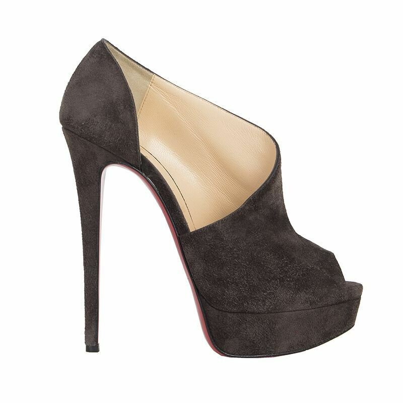 louboutin grey suede
