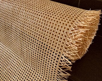 20" Width Caning Chair Cane Web 1/2" Mesh Natural - Webbing Rattan Cane Weaving Mesh