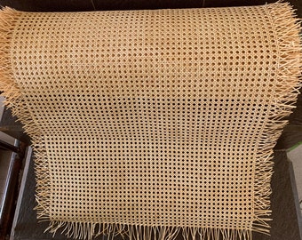 24" Width Caning Chair Cane Web 1/2" Mesh Natural - Webbing Rattan Cane Weaving Mesh