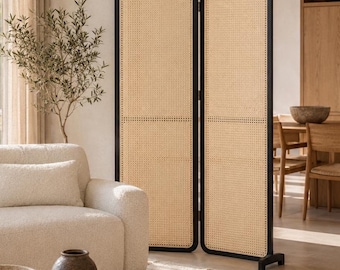 Raumteiler aus Rattan für den Innenbereich