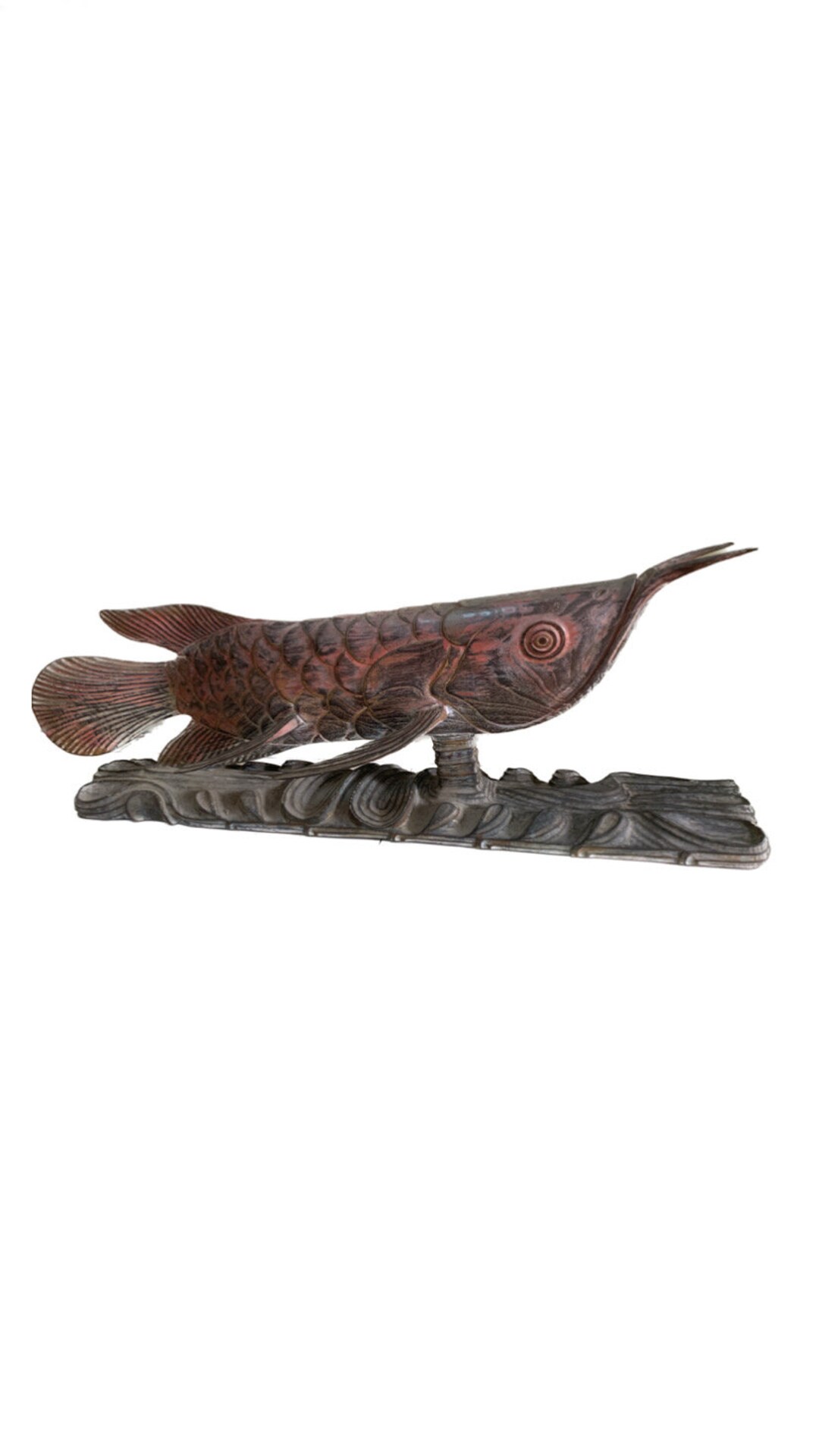 Vintage Statue Arowana Statue Rare Arowana Fish Statue Etsy