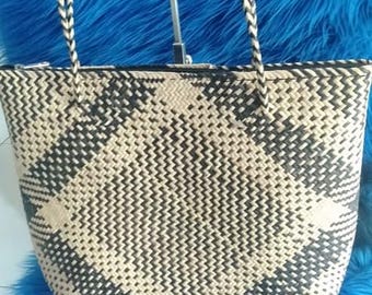 Rattan Bali Tropical Tote Bag Beach Handbag