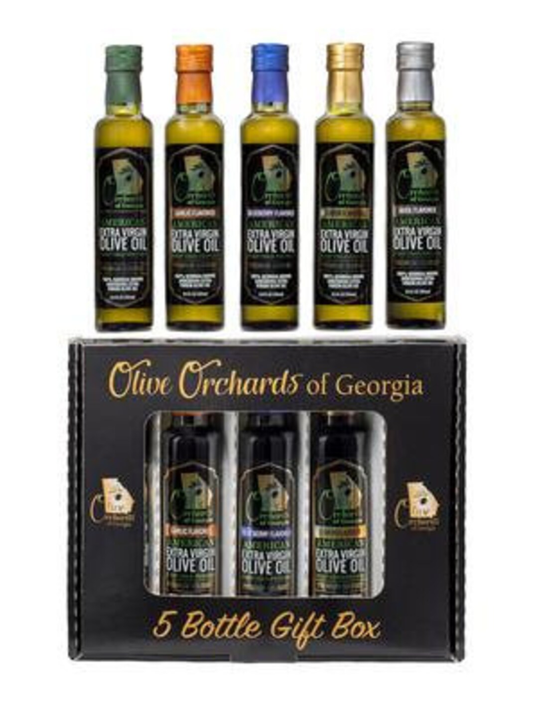 OLIVE ORCHARDS of Extra Virgin Olive Oil Gift Pack 5 Piece 8.5
