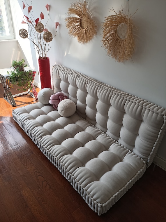 Custom Size French Mat, Large French Cushion, Velvet Padded Mat, Sofa  Cushion, Floor Cushion, Window Seat, Japanese Futon Cushion 