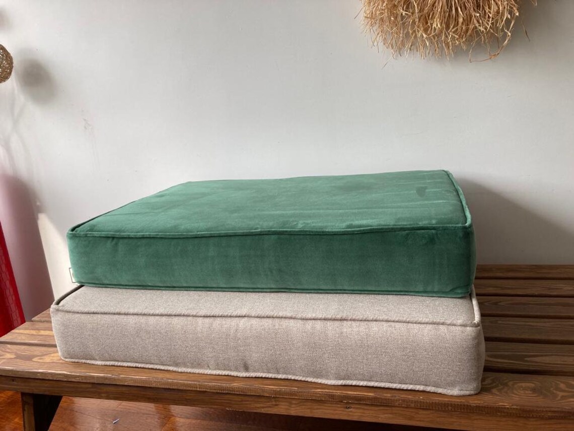 Velvet Cushion Floor Cushion Flat Cushion Zippered Cushion Etsy