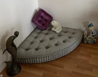 Corner Floor Cushion, Custom floor Cushion, Custom French Cushion, Baroque Home Decor, Floor Window Cushion, Floor Pillow, Reading Nook