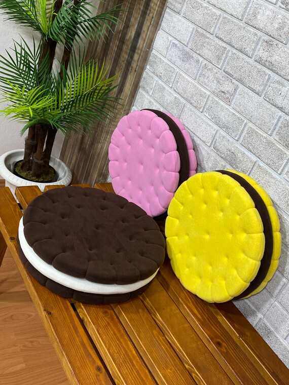 Almohada de galleta de platano regalo de Navidad almohadas decorativas almohada de galleta almohada Oreo para ninos. Etsy Mexico