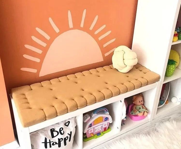 Petite beurre  Pillow, Cookie Pillow,  Christmast gift, Decorative pillows, Biscuit pillow, For Kids, Home Decor, Kids Room Decor,