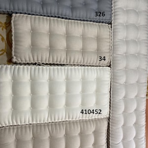 Muestras de tela de lino lavable / 55" de ancho