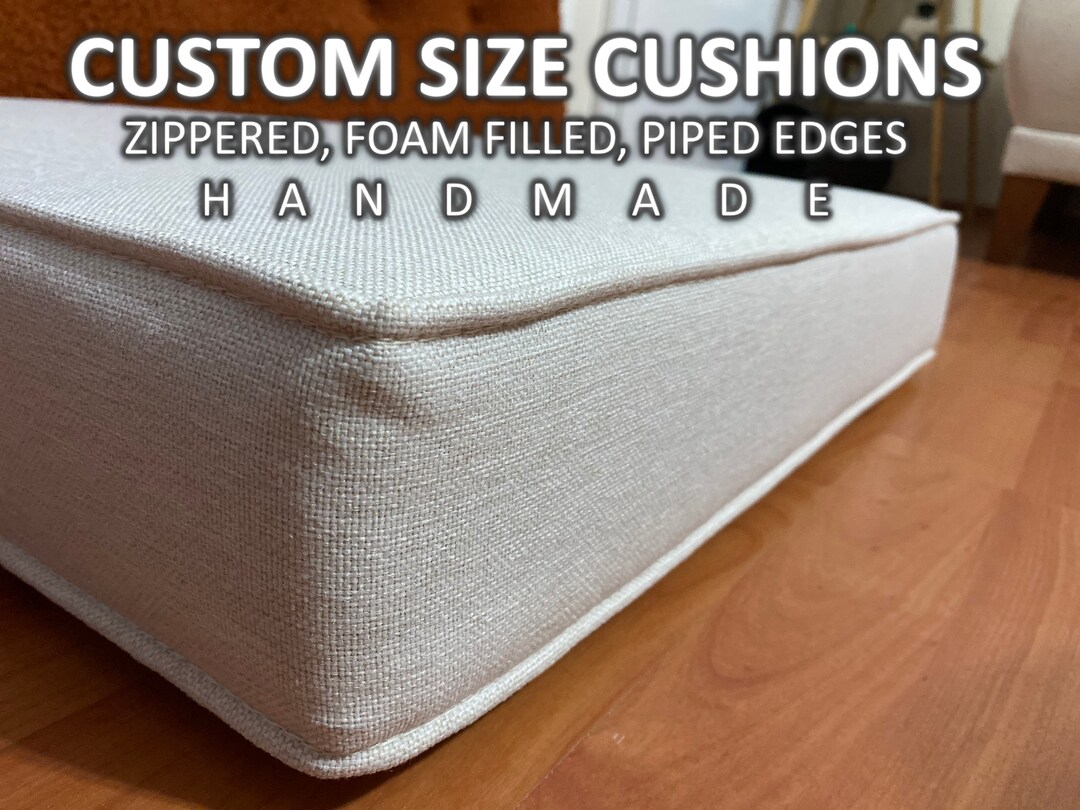 Linen Flat Cushion Foam Filled Cushion Floor Cushion Flat Etsy