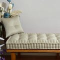 Vallini Velvet French Cushion | Handmade Quilted Bench, Sofa, Floor Cushion