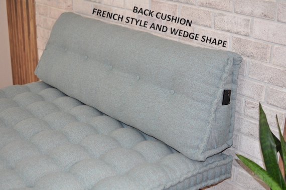 Wedge Shape Back Cushion Linen Fabric Lumbar Cushion Window Back Seat Custom Cushion Bed Head Pillow Sofa Back Pillow triangular Rest Etsy