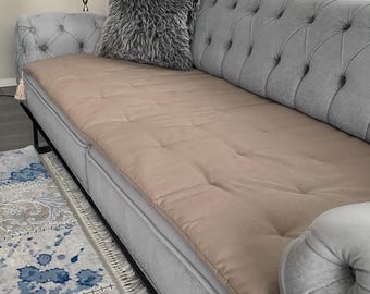 Handmade Cotton Sofa Pad Cover, Couch Protector, Pet Friendly Cover
