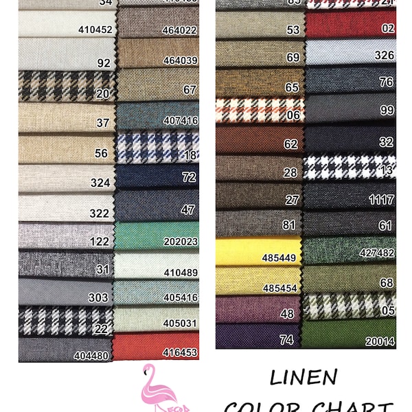 Linen Fabric Swatches | Washable Linen Fabric